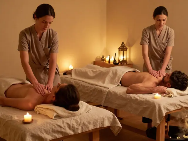 Masáž pro pár se dvěma masérkami: Co vás čeká a jak si připravit zážitek