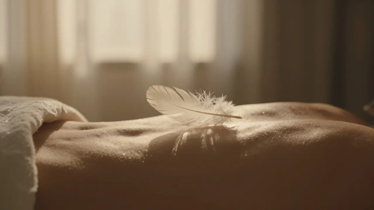 Jak používat peříčka a kožešiny při masáži: Průvodce smyslnou stimulací